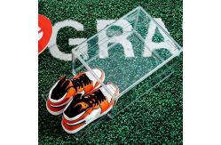 China Custom Clear Transparent Acrylic Sneaker Display Case GLOSSY supplier