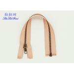 Auto Lock Slider Two Way Separating Zipper , 24 Inch Separating Jacket Zipper