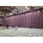 MDF Aluminum Frame Soundproof Folding Wood Partition Wall For Conference Center for sale