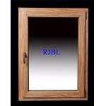 China Composite 6063 Wood Aluminum Windows 12mm With Double Glazing for UAE market manufacturer