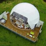 Hotel Inflatable Air Dome Tent Waterproof Camping With Bathroom for sale