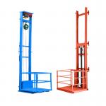 1 Ton Hydraulic Single Guide Rail Freight Elevator For Warehouse
