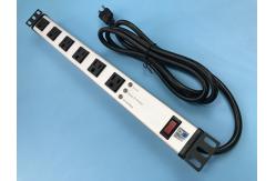 China 6 Outlet Surge Protector Power Strip Mountable Multiple Plug Socket 60Hz supplier