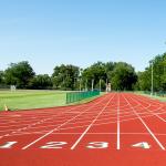 Stadium Eco Sports Flooring Outdoor Anti Slip Jogging Track 13mm for sale