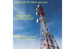 China Custom Height 4 Legged Angular Lattice Steel Tower For Commercial Complex 5G supplier