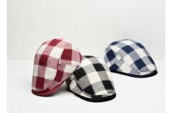 China Cotton Fabric Custom Personalized Hats Fashion Lattice Appearance With Curved Brim supplier