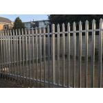 Hot Dip Galvanized Steel Palisade Fencing W Section With Razor Wire for sale