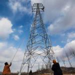 Hot Dip Galvanized Angel Steel 132 KV Transmission Line Tower for sale