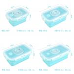 4pcs Collapsible Silicone Food Storage Containers With Lid