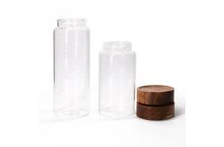 China Kitchen Food Canisters High Borosilicate Glass Jars With Acacia Screw Lid supplier