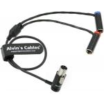 Low Profile TA5F To Dual TA3M Audio Cable For Wisycom MCR54 LP Mini-XLR-5 Pin Female To 2 LP Mini-XLR-3 Pin Male for sale