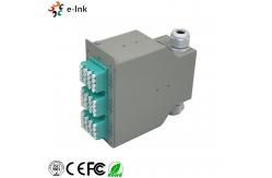 China LC/PC SM Quad Adapters Fiber Optic Switch , Network Patch Panel Splice Distributor supplier