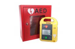China Red Alarmed AED Wall Cabinet For Defibrillators Custom Service Support supplier