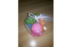China Custom Soft Plastic Rubber Bath Toys Sea Animal Shaped Phthalate Free PVC supplier