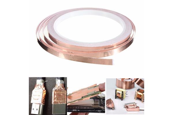0.1mm Adhesive Copper Foil Tape For Rf Copper Radiation Shielding