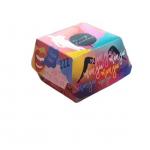 Eco-Friendly Biodegradable Burger Box Custom Fast Food Takeaway Container with UV Coating