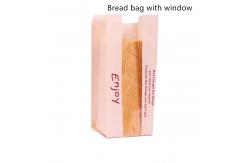 China 55g Coated Paper Toast Bread Packaging Bag ISO9001 With Window supplier