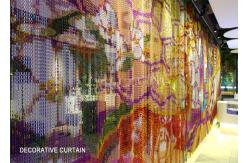China Patterned Heavy Metal Chain Link Curtains For Exhibition Hall Screens supplier