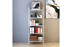 China Library Room White Home Wire Shelving , Adjustable Five Shelf Storage Rack supplier