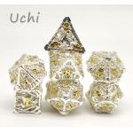 Practical Nontoxic Mini 6 Sided Dice Metal Antiwear Hand Carved for sale