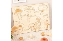 China 2 To 4 Years Mushroom Cognition Board Baby Developmental Exercises Hands On Ability supplier