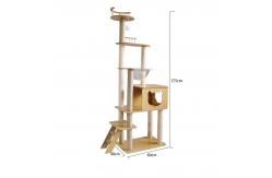 China Density Board Cat Tree With Hammock Outdoor Cat Scratching Tower supplier
