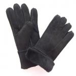 Winter Merino Leather Shearling Sheepskin Gloves Hand Sewing Multi Color for sale