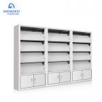 School Library Knocked Down  Bookshelf Magazine Steel Shelf Rack