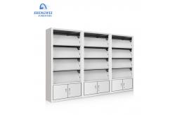 China School Library Knocked Down  Bookshelf Magazine Steel Shelf Rack supplier