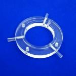 High Purity Quartz Tube Flange With Excellent Chemical Stability for sale