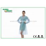 Disposable Protective Nonwoven Lab Coat With Snap Closure for sale