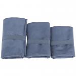 Blue Fast Dry Embroidered Microfiber Gym Towel With Bag for sale