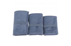 China Blue Fast Dry Embroidered Microfiber Gym Towel With Bag supplier