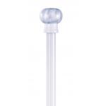 0.8mm Thickness 16mm Diameter White Curtain Pole Rod Top Mounted for sale