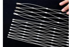 China Child Playground Safe Wire Rope Mesh Netting 50meter Length Diamond Hole Shaped supplier