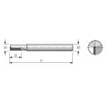 Diamond Slot End mill for sale
