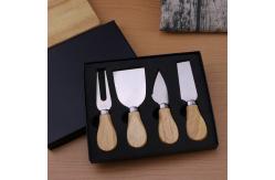 China 4pcs 6pcs Cheese Knives Set With Wood Handle Stainless Steel supplier