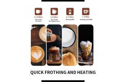 China Detachable Espresso Milk Frother Cold And Heated Intelligent Automatic supplier