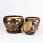 Durable And Versatile Ceramic Pots Glossy Finish For Living Room