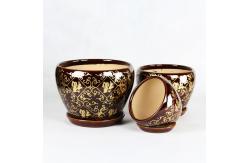 China Durable And Versatile Ceramic Pots Glossy Finish For Living Room supplier