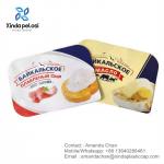 Easy Peel Off Embossed Aluminum Foil Lid For Food Butter Container Cover Cap for sale