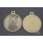 2D Model Element Metal Award Medals Antique Brass Plating Smooth Back