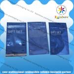 Transparent Front Comestic Packaging Bag Laminated With Bottom Gusset for sale