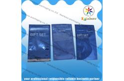 China Transparent Front Comestic Packaging Bag Laminated With Bottom Gusset supplier