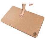 60x45cm Natural Cork Pad Bathroom Mat Antislip Wearproof Radius Corners for sale