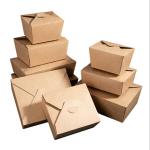 Flexo printing In Bulk Sushi Paper Box Food Delivery Box With Lid