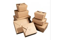 China Flexo printing In Bulk Sushi Paper Box Food Delivery Box With Lid supplier