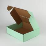 Green Corrugated Paper E Commerce Packaging Custom Mailing Boxes