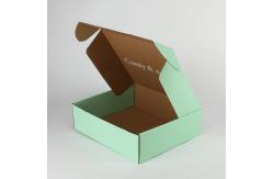 China Green Corrugated Paper E Commerce Packaging Custom Mailing Boxes supplier