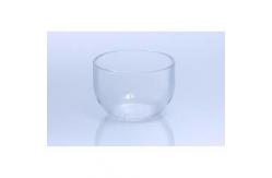 China Customized Quartz Glass Crucible Transparent Color Round Base supplier